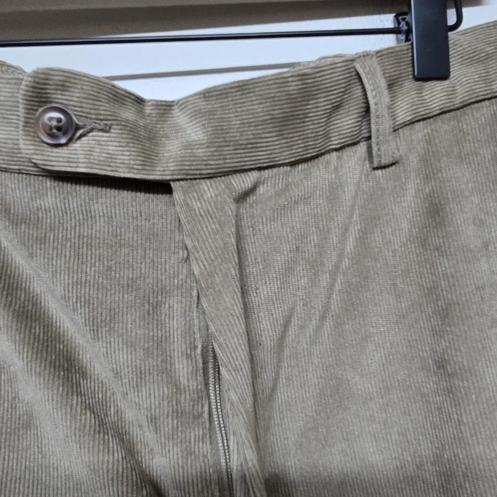 Peter Millar Nanoluxe Corduroy Pants Mens 38 Tan‎ Straight Actual 38x32 Preppy